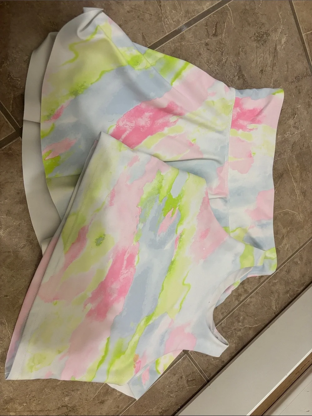 Old Navy Pastel Watercolor 2-piece set in Pink, Blue & Lime